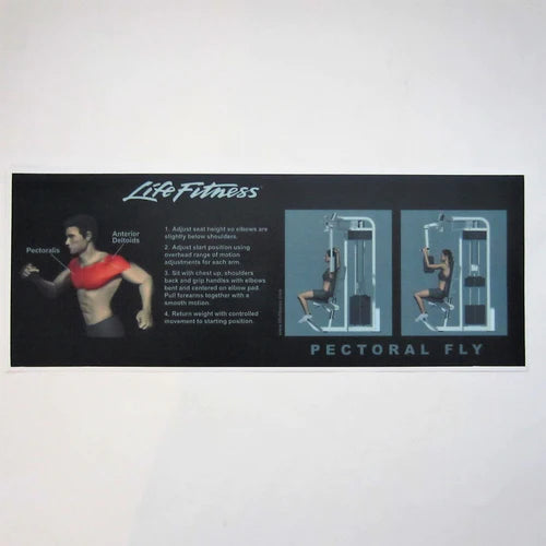 Life Fitness Pro 2 Instruction Decals