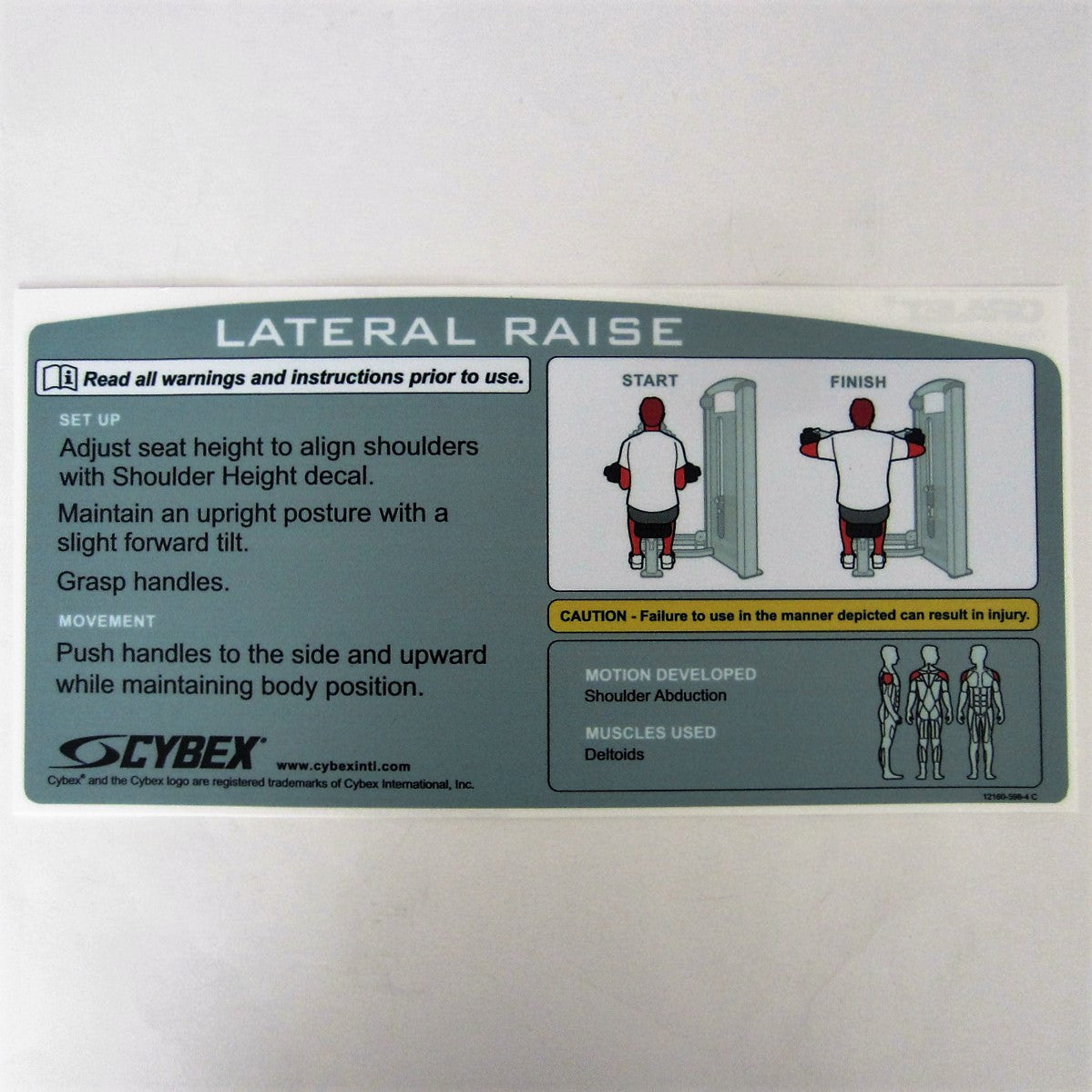 cybex vr3 lateral raise Cybex VR3 Lateral Raise