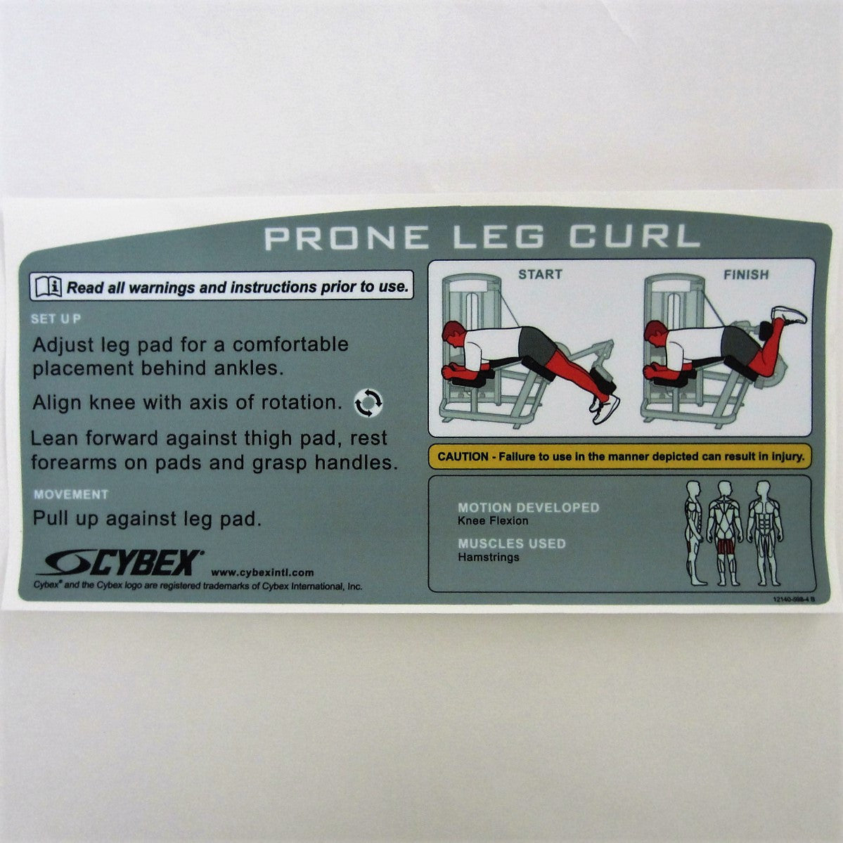 Cybex VR3 Prone Leg Curl –
