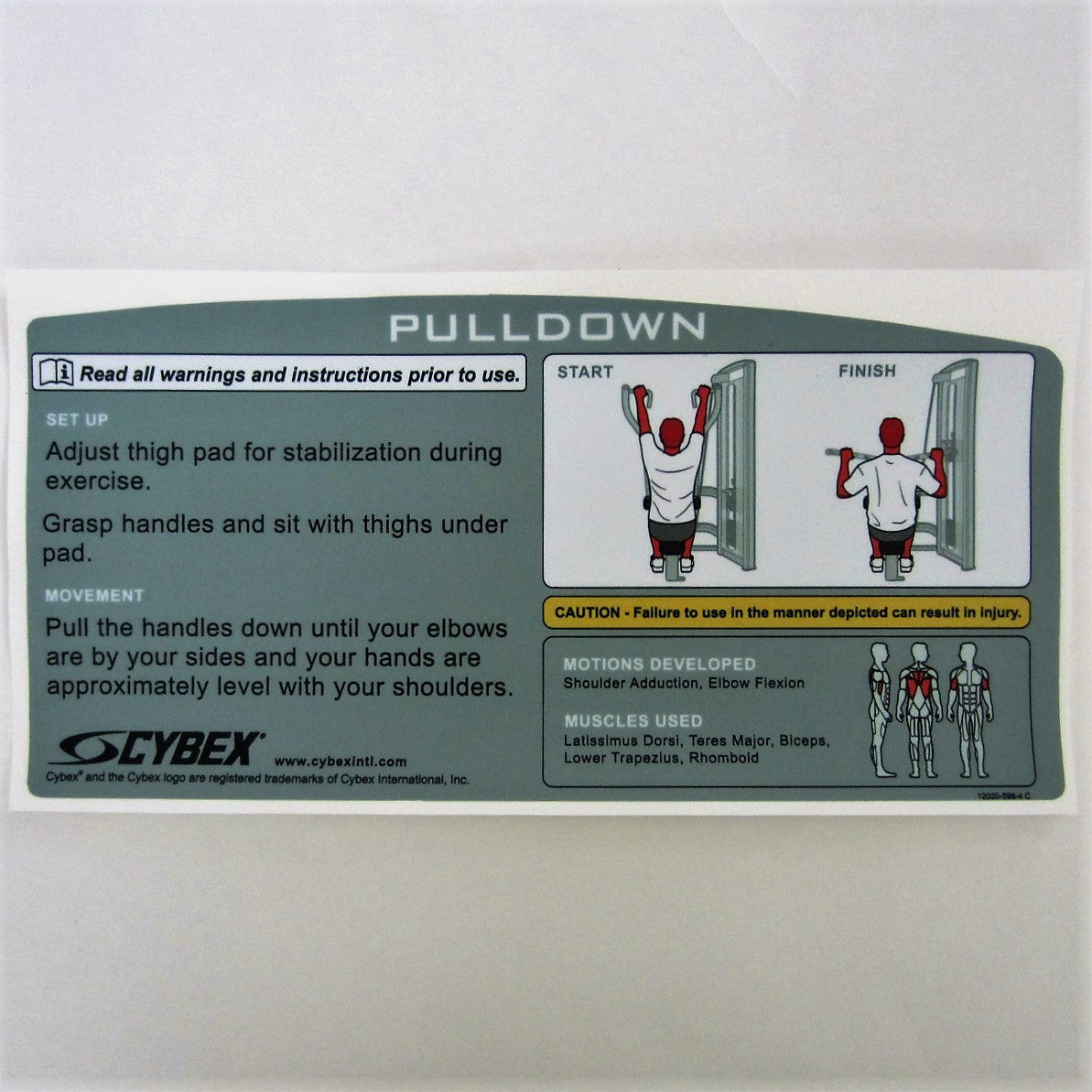Cybex VR3 Pulldown –