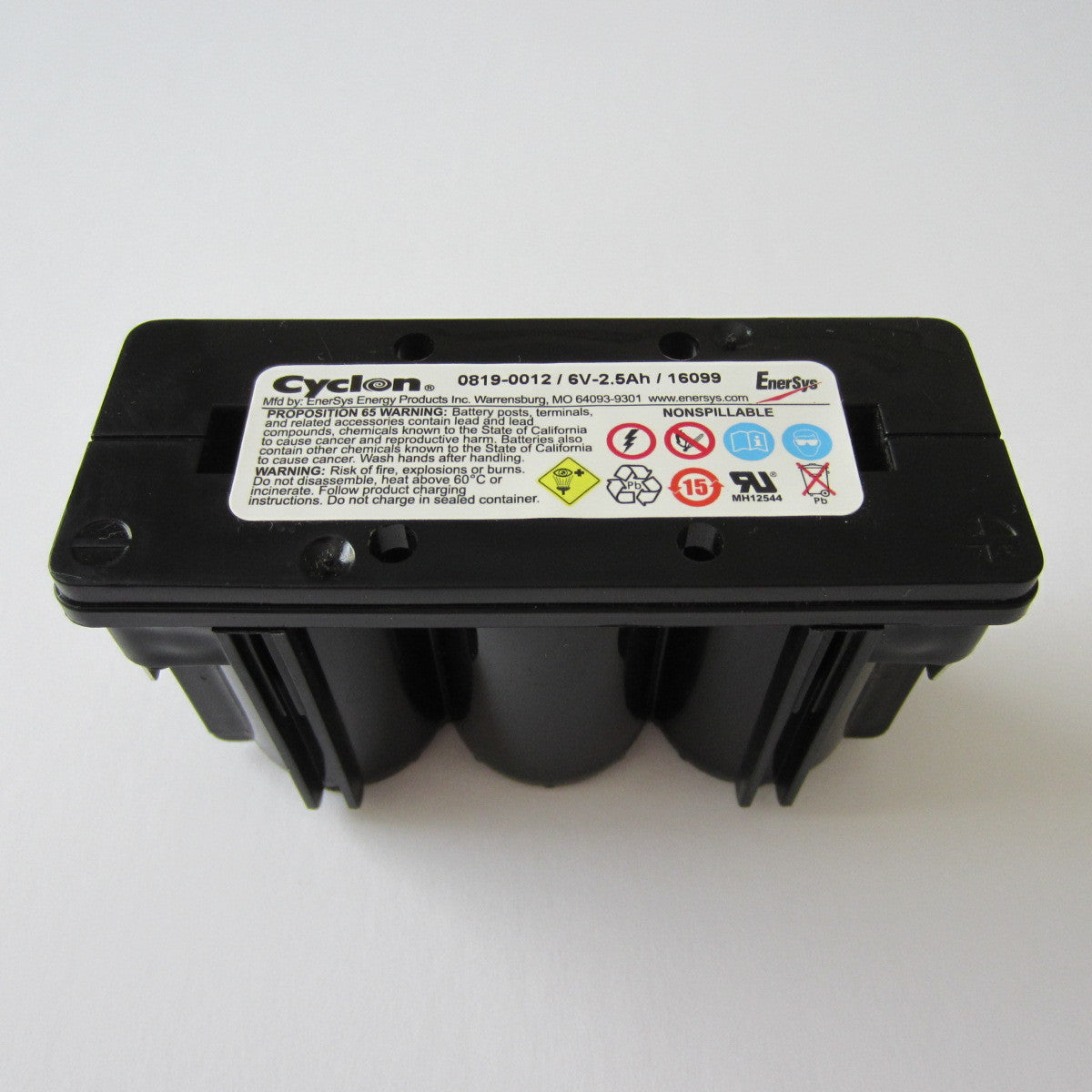 Batterie 6V, für Matchless und BSA/B.S.A.:<BR>Goldstar, 250, 350, 500,  650<BR>6 Volt - 16 Ah, wartungsfrei, schwarz, Typ: B38-6, 01611 