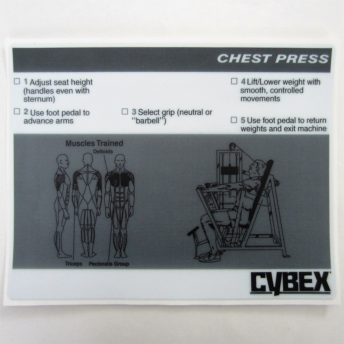 cybex chest press manual Cybex Classic Chest Press