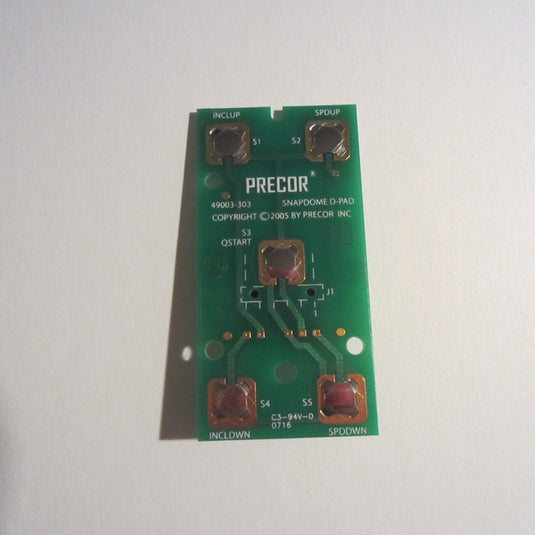 Precor D-Pad PCA Snap Dome Circuit Board