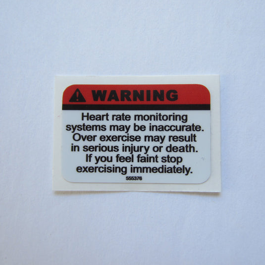 Keiser Warning Decal  1 1/2