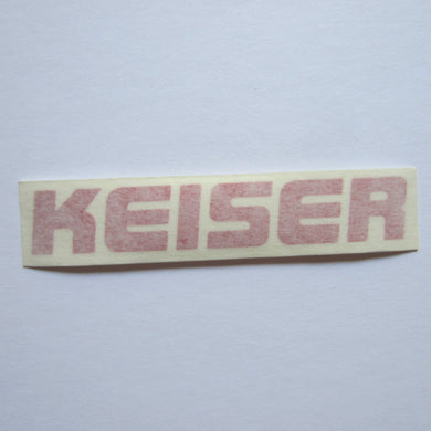 Keiser Decal Red 3 3/4