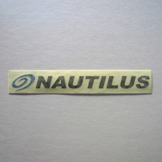 Nautilus Decal Black w/ Blue Swoosh