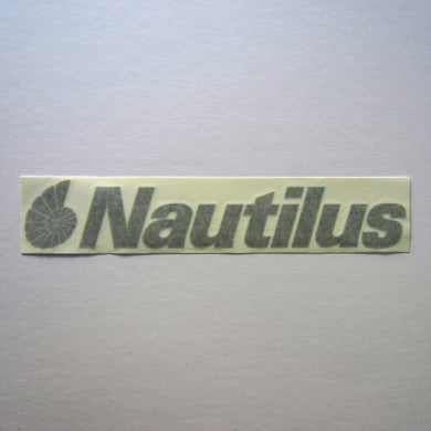 Nautilus Decal Dark Gray w/ Gray Outline