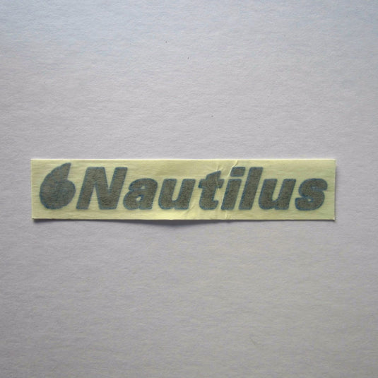 Nautilus Decal Gray w/ Blue Outline
