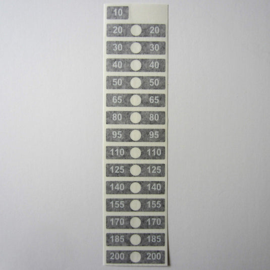 Pro 2 - Weight Stack Decals 10lb. to 200lb.