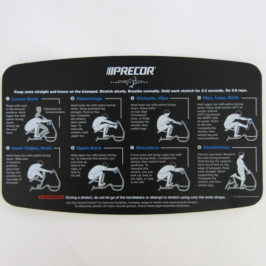 Precor Stretch Trainer Placard V2
