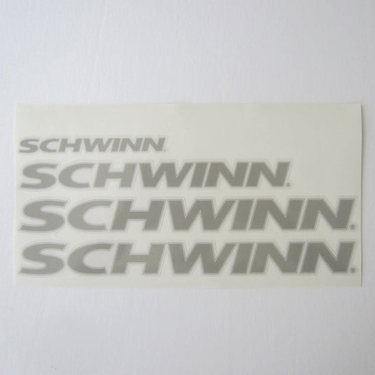 Schwinn AC Frame Decal Set Grey on Clear (4)