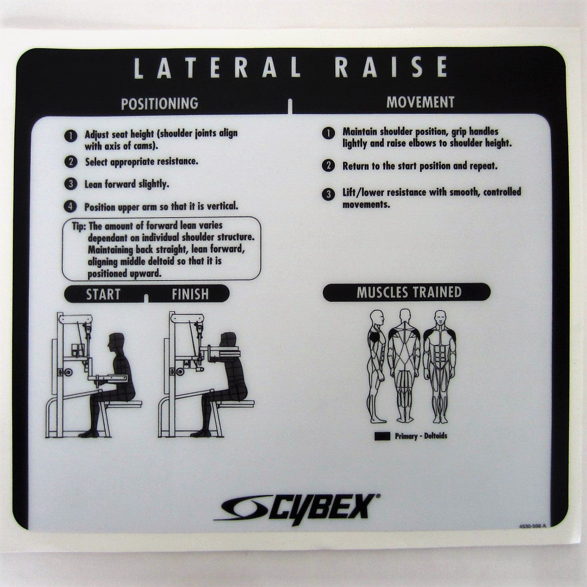 cybex classic lateral raise Cybex VR2 Lateral Raise – FitnessGraphics.com