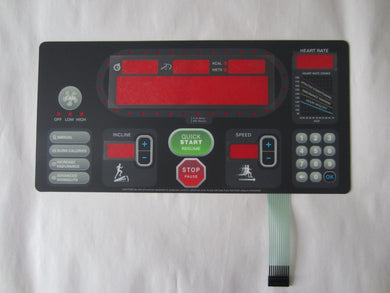 Star Trac S-TRC Treadmill Gen 1 Overlay Keypad Only