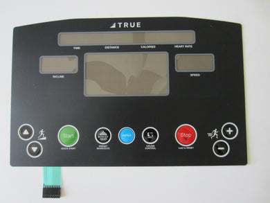 True Treadmill LED-TCS-TPS-TES Membrane Overlay Keypad