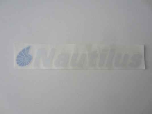 Nautilus Decal Blue / White Shell w White Letters