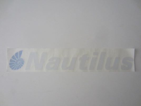 Nautilus Decal Blue / White Shell w White Letters