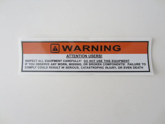 Warning Decal 7