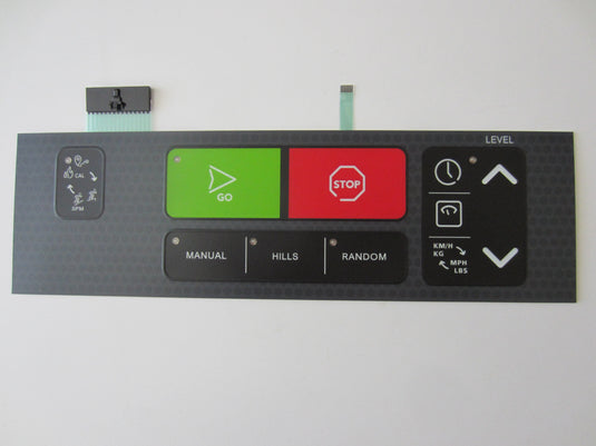 Life Fitness Integrity Power Mill C Console Overlay Keypad