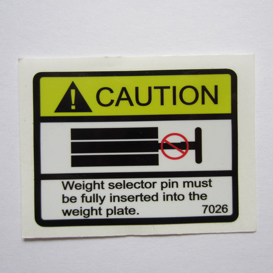 Caution Decal 3" x 2-1/2"