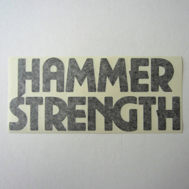 Load image into Gallery viewer, Hammer Strength Shroud Decal Black or White 10&quot; x 4-1/4&quot;
