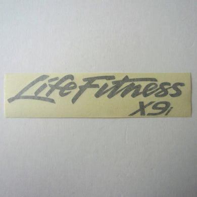 Life Fitness X9i Rear Arm Cover Decal Silver