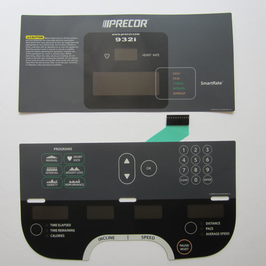 Precor 932i Keypad Overlay Set