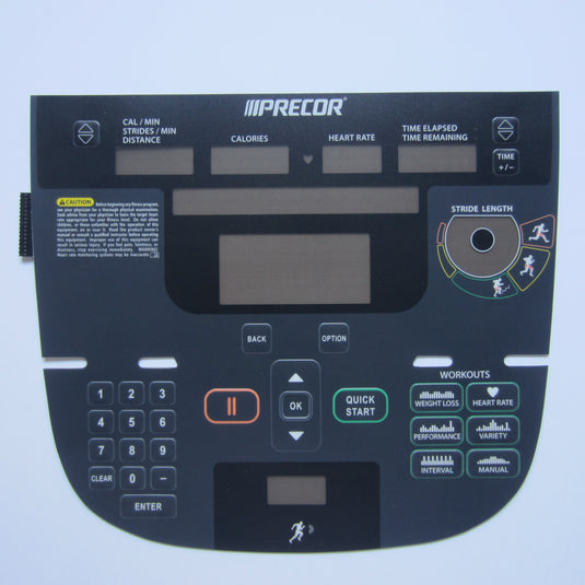 Precor P30 AMT 733 / 833 Overlay Keypad