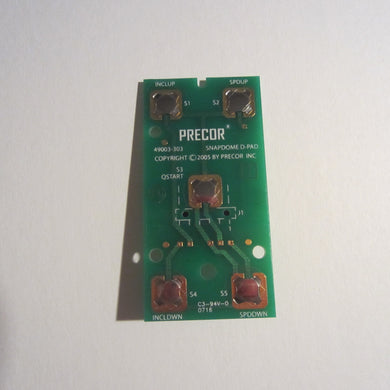 Precor D-Pad PCA Snap Dome Circuit Board