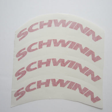 Schwinn AC Fly Wheel Decal Set Red Vinyl (4)