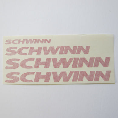 Schwinn AC Frame Decal Set Red Vinyl (4)