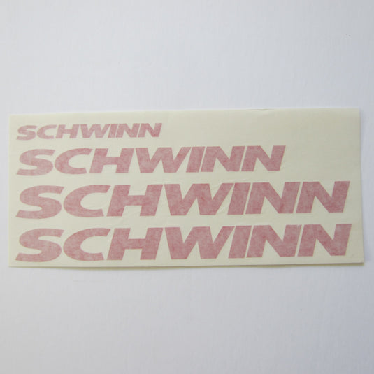 Schwinn AC Frame Decal Set Red Vinyl (4)