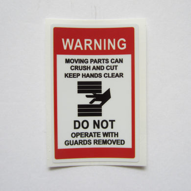 Warning  Decal 2 3/4