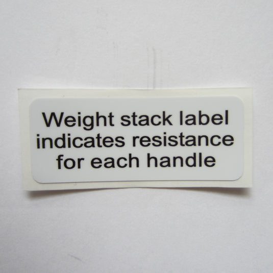 Life Fitness DAP Resistance Decal 2 1/2