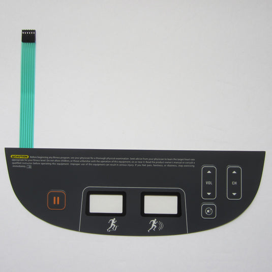 Precor P80 AMT 12-885 Open Stride Lower Controller Overlay Keypad.