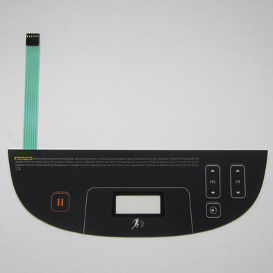 Precor P80 RBK 885 / UBK 885 Lower Controller Overlay Keypad