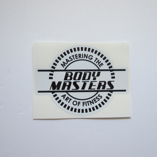 Mastering The Art of Fitness Decal Black and White 6" x 4"