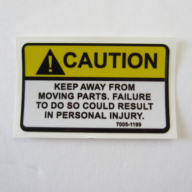 Caution Decal 2-1/2