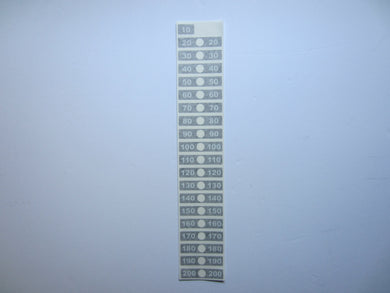 Pro 1 - Weight Stack Decals 10lb. to 200lb.
