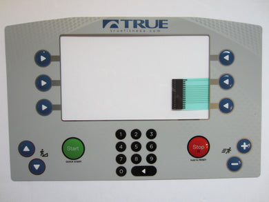 True Treadmill TFT-TCS-TPS-TES Membrane Overlay Keypad
