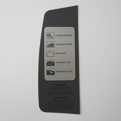 Life Fitness 95T Inspire Console Decal 