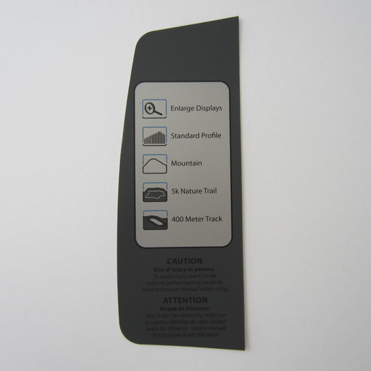 Life Fitness 95T Inspire Console Decal 