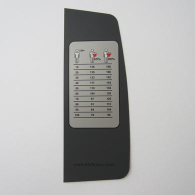 Life Fitness 95T Inspire Console Decal 