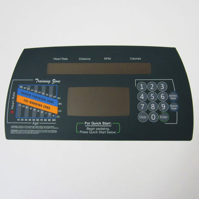 Life Fitness CT9500HR Next Gen Upper Display Overlay