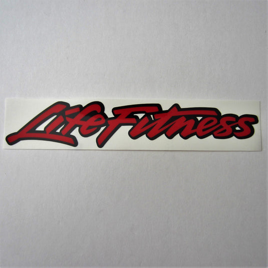 Life Fitness Decal Red / Black 10"