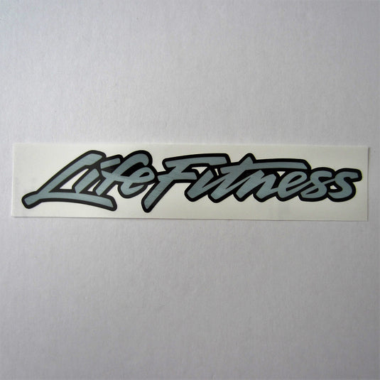 Life Fitness Decal Grey / Black 10"