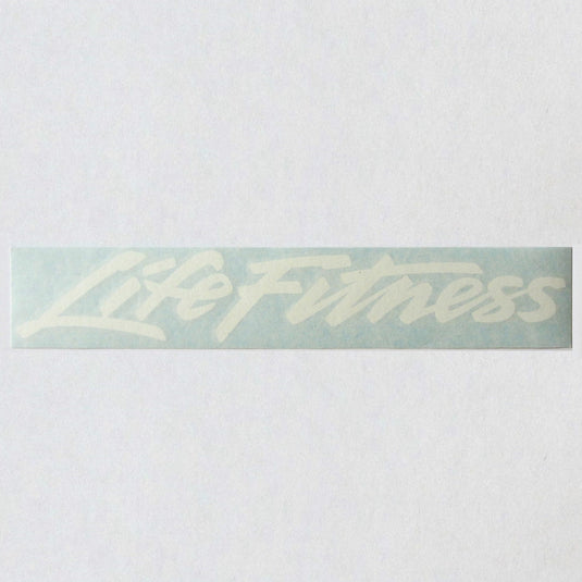 Pro 2 - White Life Fitness 12" Frame Decal