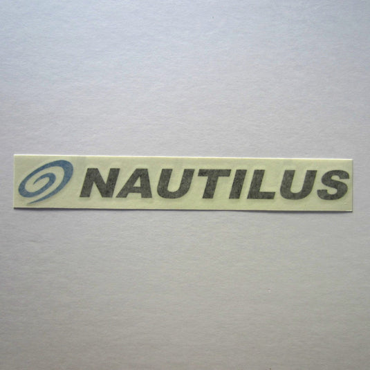 Nautilus Decal Black w/ Blue Swoosh