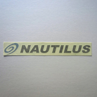Nautilus Decal Black w/ Blue Swoosh