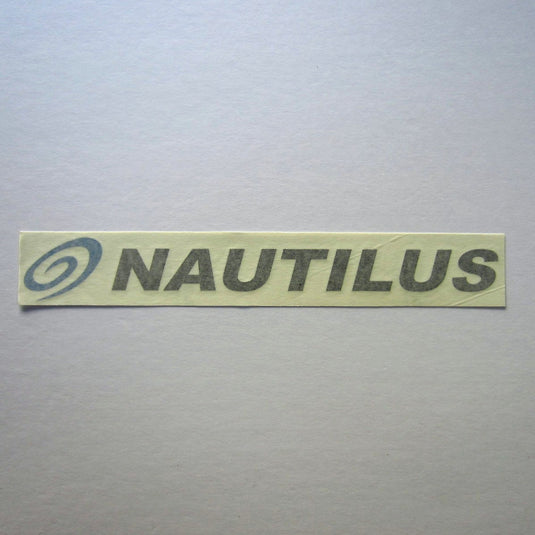 Nautilus Decal Black w/ Blue Swoosh