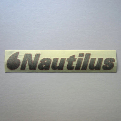 Nautilus Decal Black w/ Red Outline